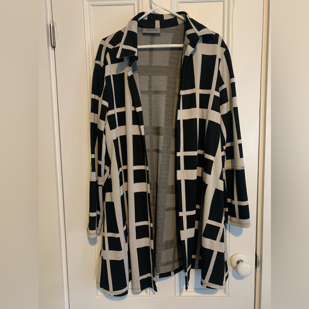 Eleven Stitch knit geometric jacket Size L